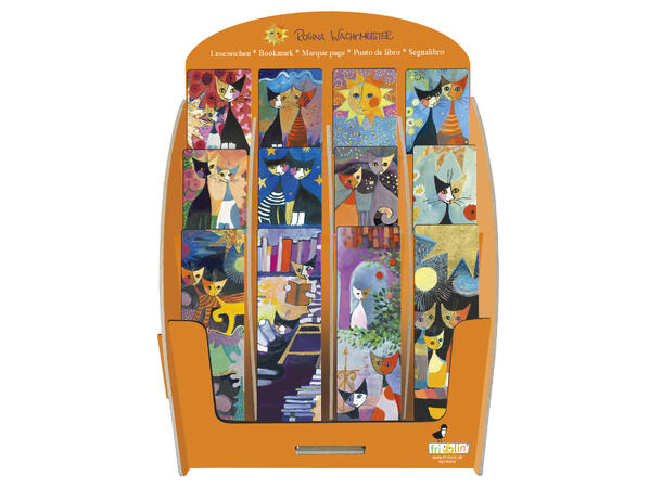 Bokmerke i display, Rosina Wachtmeister 12 ass. design, Fridolin 